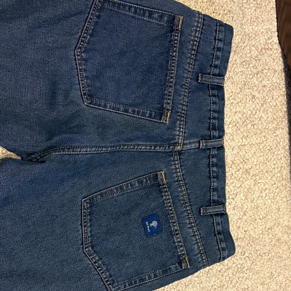 RK Brand Dark Blue Wash Fleece Lined Jeans Size: 34X32 - Picture 6 of 7